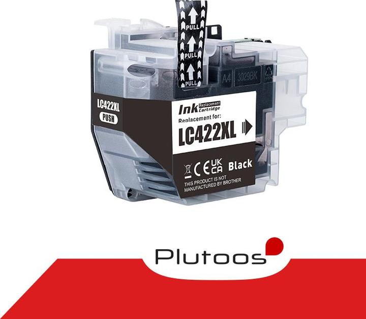 Produktbild Plutoos Brother LC-422XL Patrone XXL kompatibel, Black (LC422XLBK)
