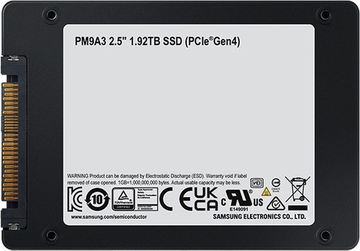 Actual product image Samsung PM9A3 Retail (1920 GB, 2.5")