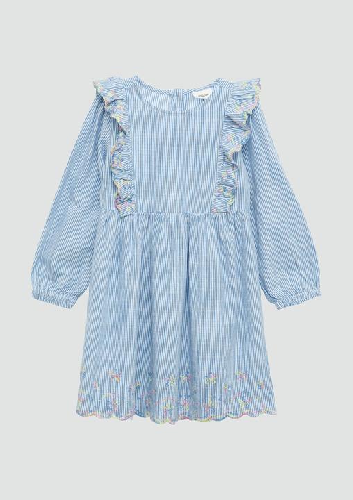 Immagine prodotto S.Oliver Kleid Kurzes Baumwollkleid mit Streifenmuster und Stickereien (122)