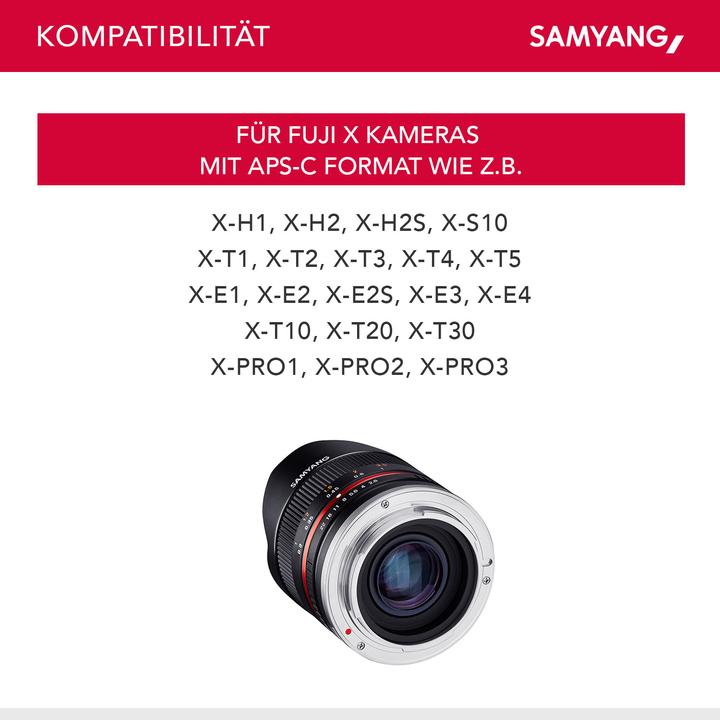 Produktbild Samyang 8mm f/2.8 II - Fujifilm X (Black) (Fujinon XF, APS-C / DX)