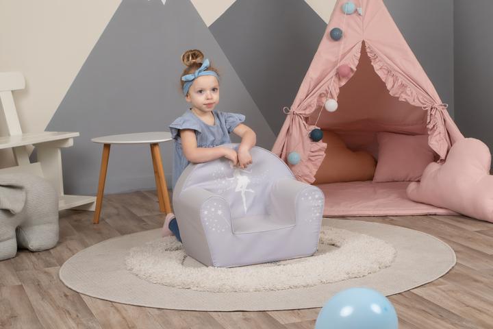 Actual product image Knorrtoys Children's armchair - "Fairy grey" (Child armchair)