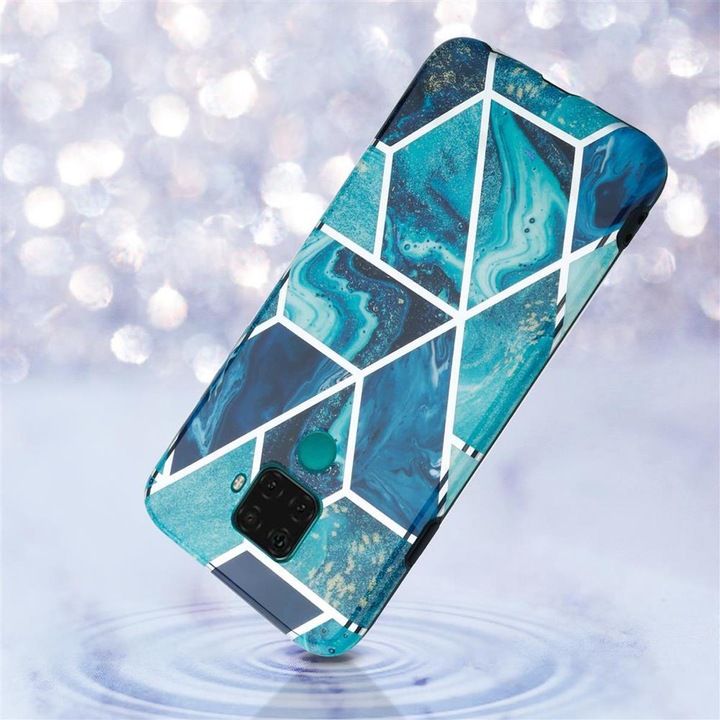Actual product image Cadorabo IMD TPU Colorful Marble Cover (Mate 30 Lite)