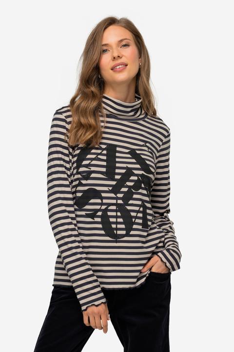 Produktbild Laurasøn Ringelshirt, Laurason Motiv, Rollkragen, Langarm (M)