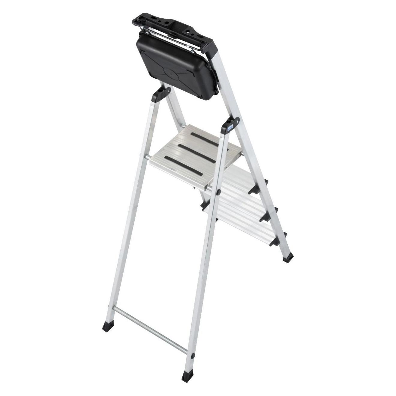 Krause Alu-Stufenstehleiter (Stehleiter, 160 cm) (126528)