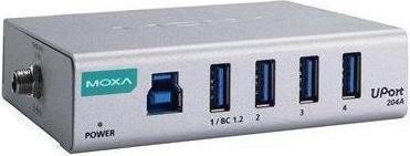 Actual product image Moxa UPORT 204A - 4-port general-purpose USB 3.2 hubs (USB-A, 4 ports)