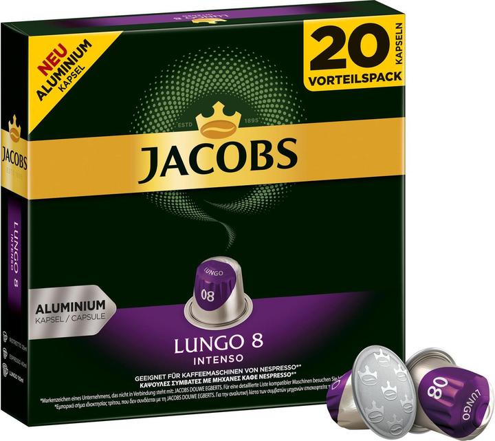 Jacobs Lungo 8 Intenso (20 x Port.)
