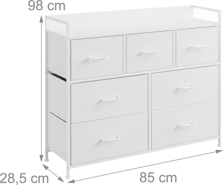 Image du produit Relaxdays Kommode (85 x 28.50 x 98 cm)