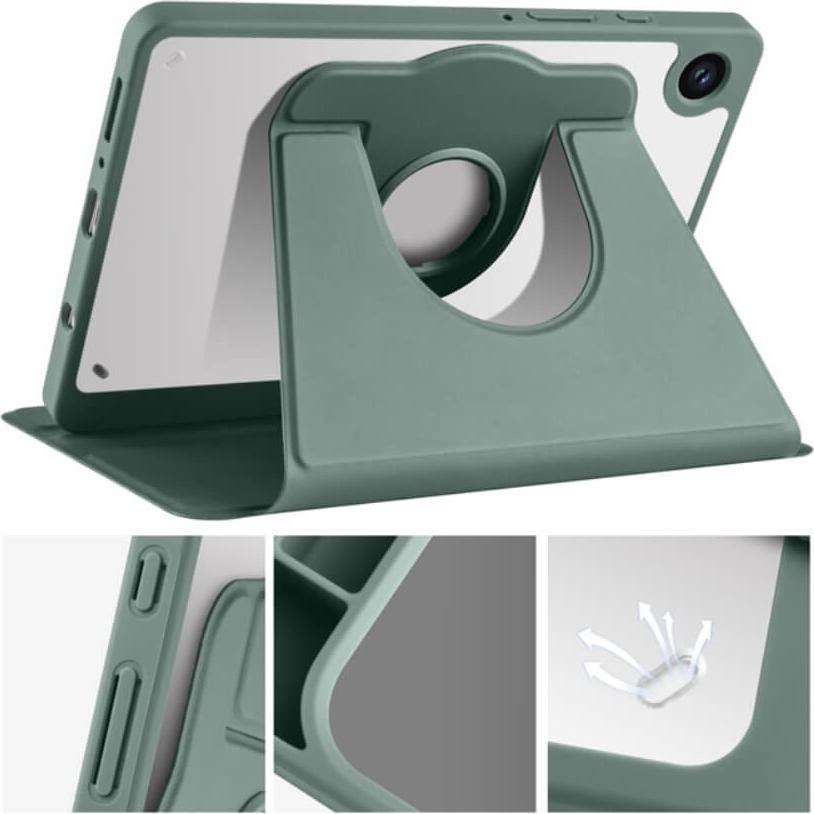 Thumbnail - Cover-Discount Galaxy Tab A9+ - 360-Grad Hülle dunkelgrün (Galaxy Tab A9+), Tablet Hülle, Grün