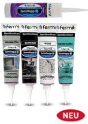 Image du produit Fermit Fermitopp silicone neutre polymérisé N tube 100 ml tranparent (0.12 kg, Transparent, 100 ml)
