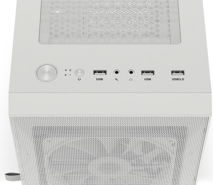 Actual product image Krux Vako White RGB (KRXD005) (ATX, Micro-ITX, mATX)