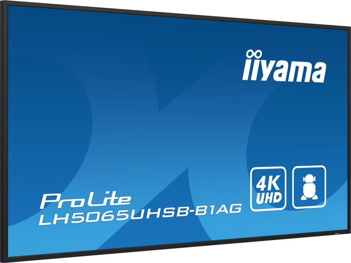 Produktbild iiyama 50" 3840x2160, UHD VA panel, Haze 25%, 8 (3840 x 2160 Pixel, 49.50")