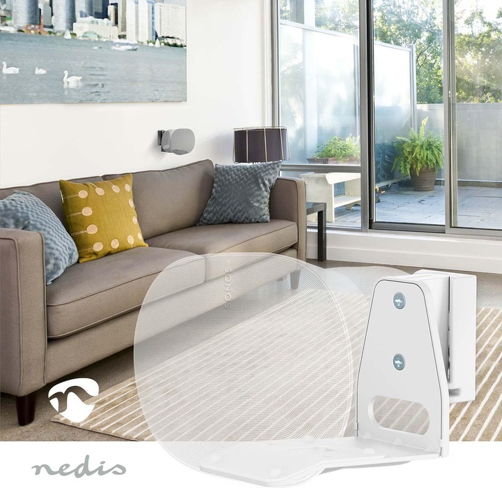 Image du produit Nedis Support de haut-parleur - Compatible avec : Sonos Era300 - mural - 5 kg - pivotant/basculant - (1 pièce, Installation murale, Inclinable, Pivotant)