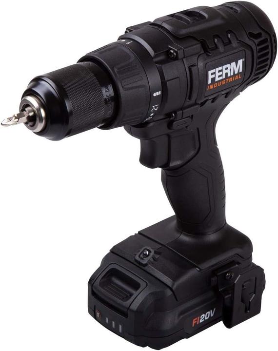 Image du produit Ferm Perceuse visseuse sans fil industrielle 20 V pour usage professionnel quotidien
