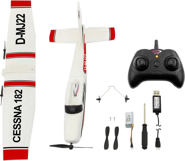 Productafbeelding Jamara Cessna 182 Vliegtuig 2.4GHz Gyro 2CH (Gemotoriseerde vliegtuigen)