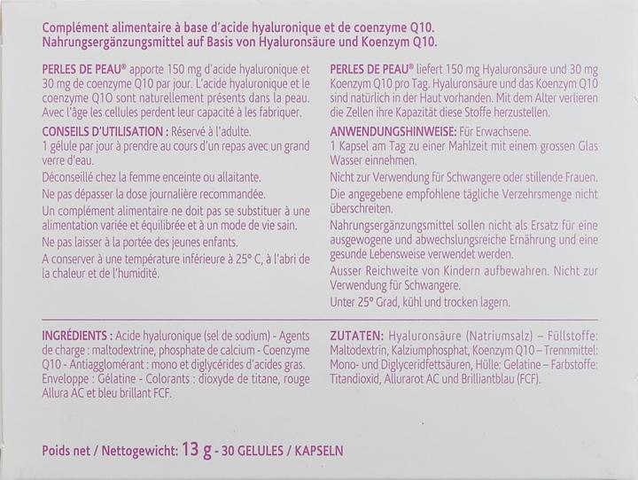 Nährwerte und Zutaten Arkopharma Perles de Peau (1 Stück, Kapseln, 37 g)