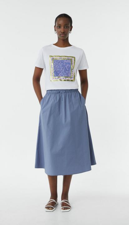 Produktbild Comma Rock Ausgestellter Popeline-Rock mit Elastikbund (36)