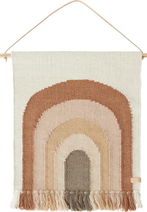 OYOY Mini Panneau mural The Rainbow mini chocolat