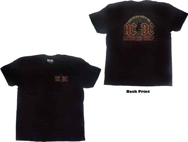 Actual product image AC/DC Hard As Rock + Back Print (XL)