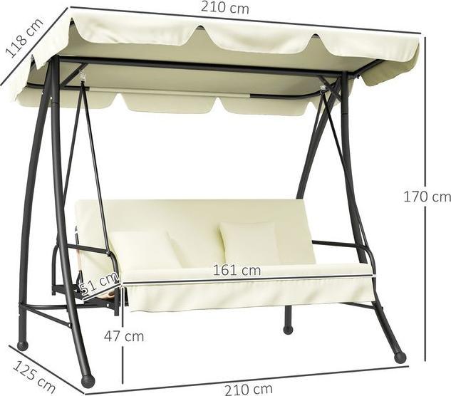 Produktbild Swisshandel24 2in1 Hollywoodschaukel
