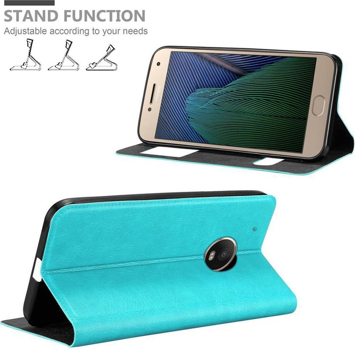 Produktbild Cadorabo Book mit View Doppelfenster Cover (Motorola Moto G5 Plus)
