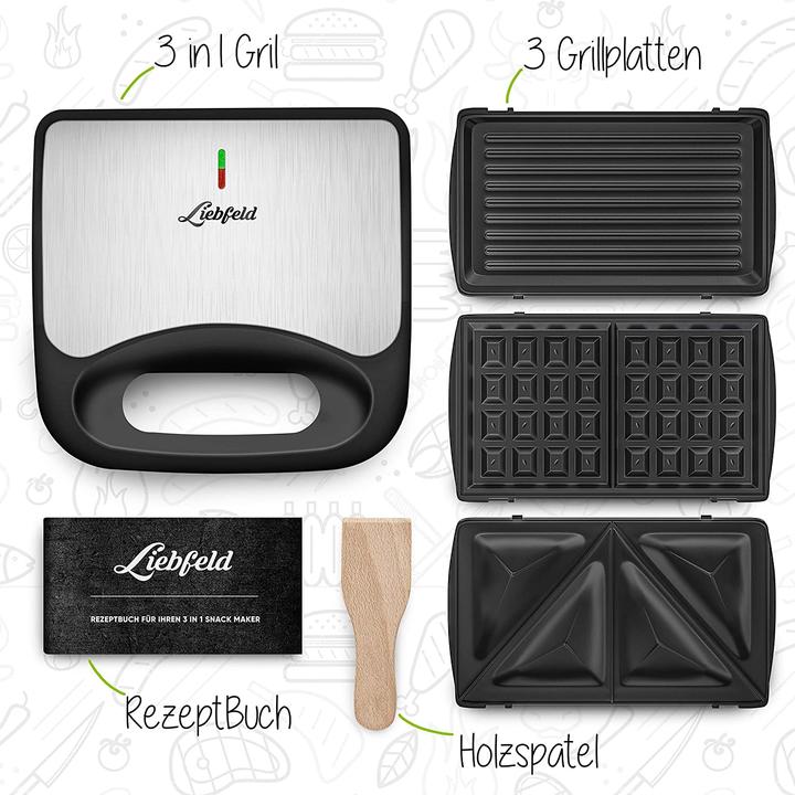 Produktbild Liebfeld 3in1 Sandwich Maker