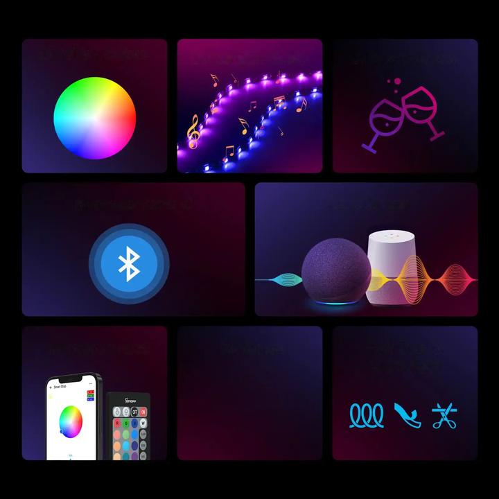 Actual product image Sonoff L2-M smart LED strip (RGB, 500 cm, Indoor)