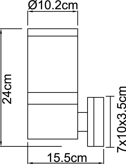 Image du produit Globo Lampe d'extérieur Xeloo (E27, IP44)