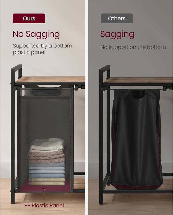 Actual product image Vasagle Wäschekorb mit Ablage (92 l)