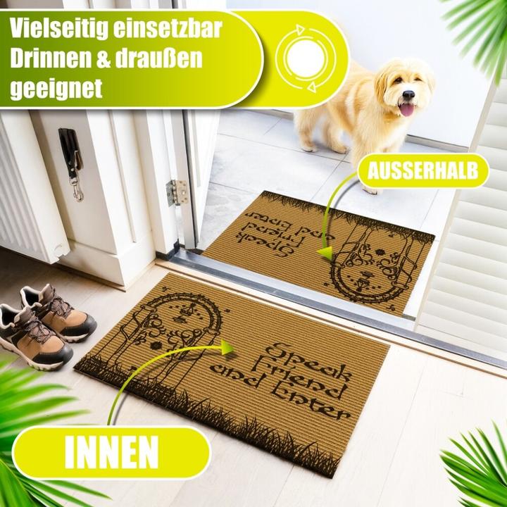 Immagine prodotto Decovetro ® Kokosmatte Fussmatte | 40x60cm | 100 % natürliche Kokosfasern (40 x 60 cm)