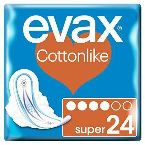 Evax, Intimpflege, COTTONLIKE compresas super alas 24 u
