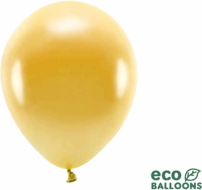 Actual product image Partydeco Balloons gold metallised Eco (10x)