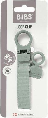 Actual product image Bibs Pacifier Clip Loop Sage