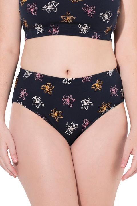 Produktbild Ulla Popken Slips, 2er-Pack, Blüten/uni (46, 48)