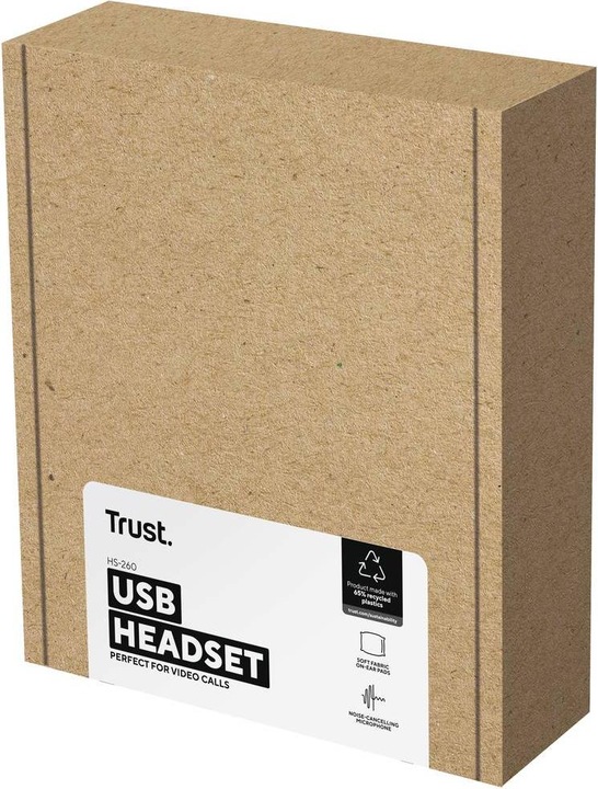 Actual product image Trust HS-260 USB-ENC PC HEADSET (Cable, USB-A)