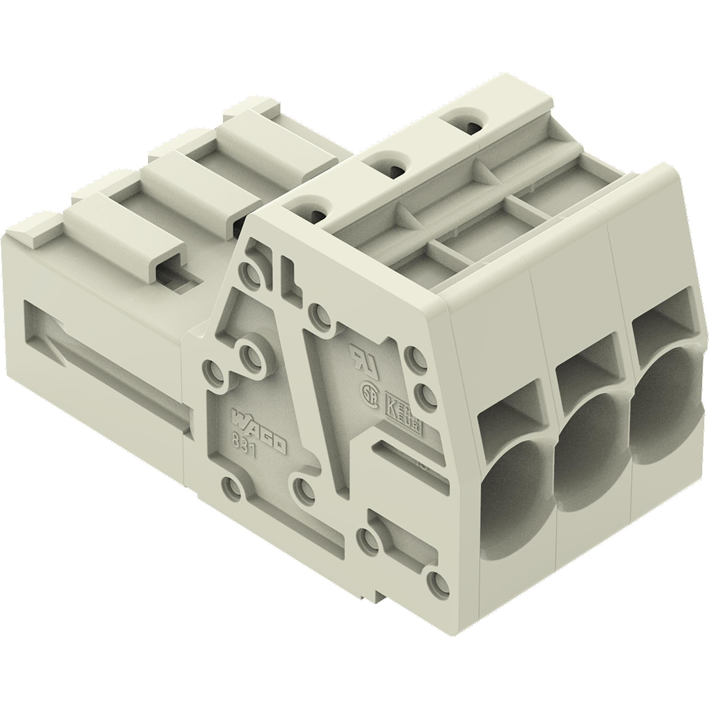24x Wago 1-Leiter-Stiftleiste, Elektronikkabel + Stecker, Grau