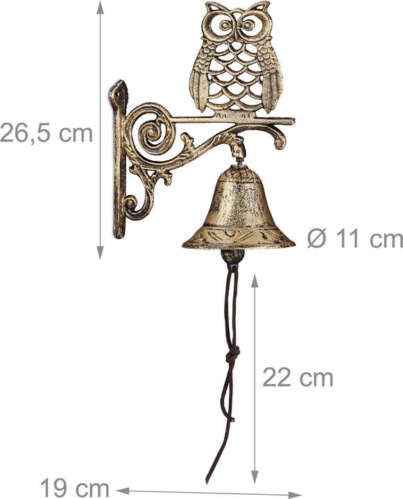 Image du produit Relaxdays Cloche porte