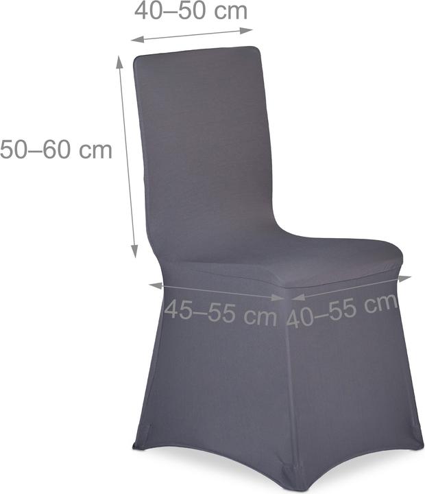Actual product image Relaxdays Chair covers (57 x 60 x 100 cm)