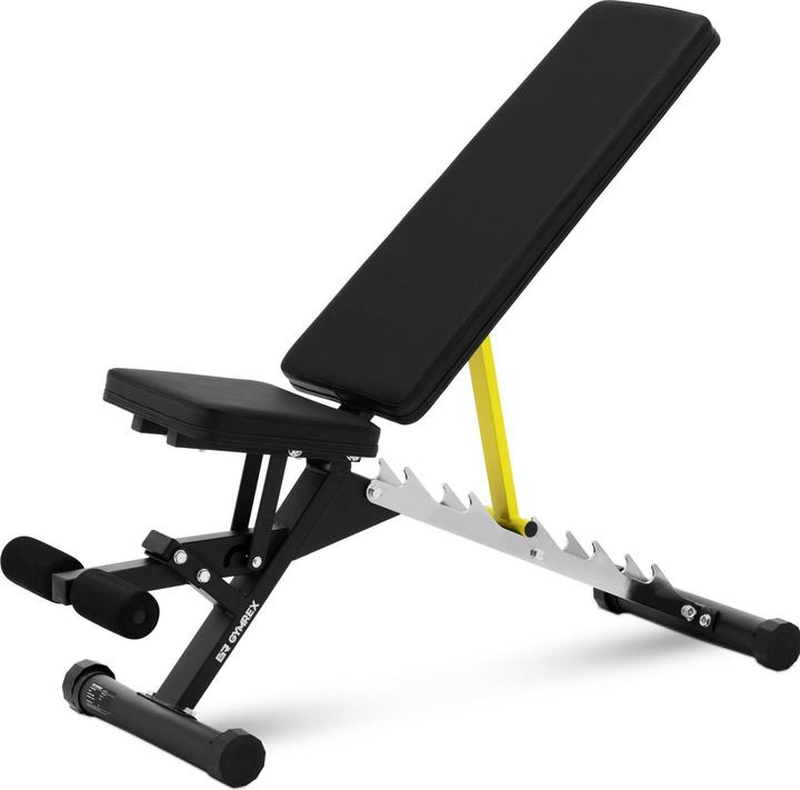 Actual product image Gymrex Schrägbank Fitnessbank Trainingsbank bis 100 kg einstellbar 90 - 180° Neigung