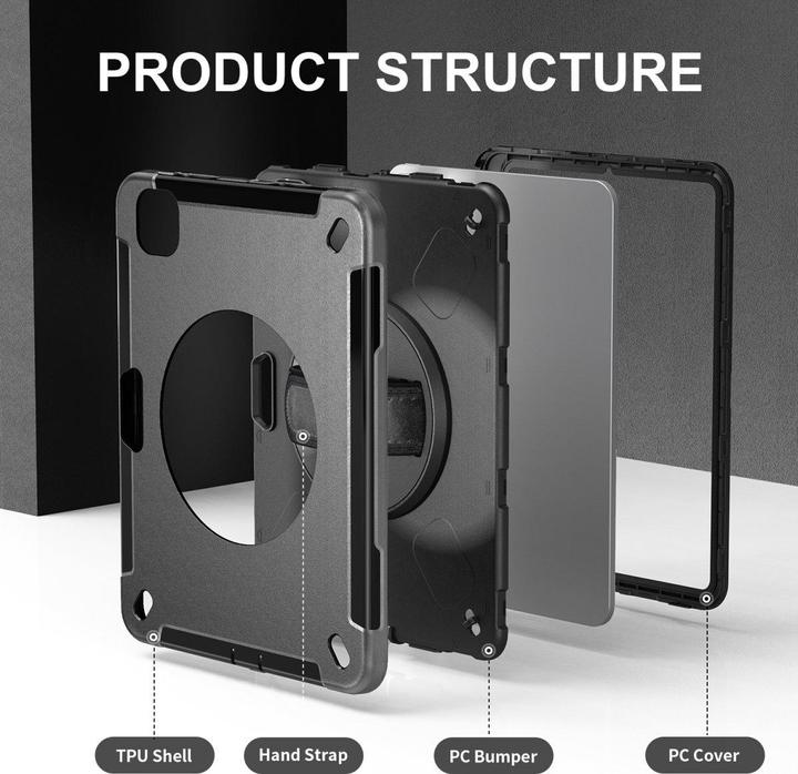 Produktbild 4smarts Rugged Case Grip für Apple iPad Pro 11" (M4, 2024) (Apple iPad Pro 11 2024)