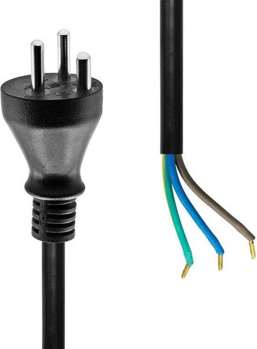 Image du produit ProXtend Cordon d'alimentation Denmark to Open End 5M Black (5 m)