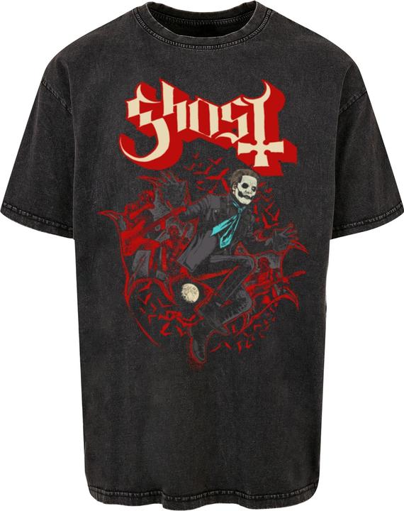 Actual product image Merchcode Ghost - Colony In Flight Acid Washed Heavy Oversized Tee - 115555 (S)