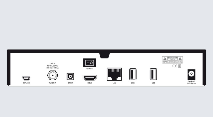 Actual product image Dreambox DM520 mini (0.51 GB, DVB-S2, Hard drive)