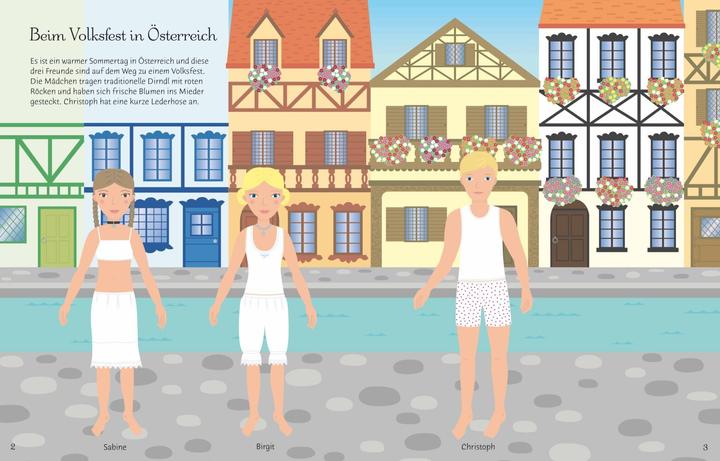 Produktbild Mein grosses Anziehpuppen-Stickerbuch: Reise um die Welt und Modische Reise durch die Zeit