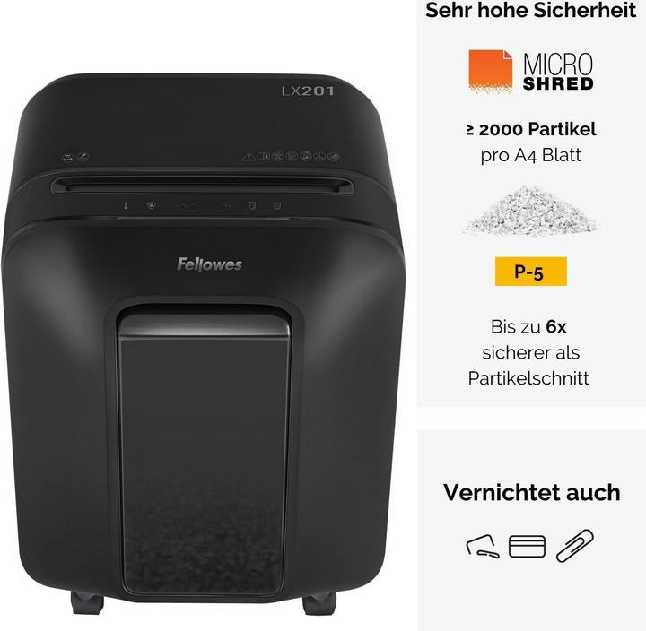 Produktbild Fellowes Powershred LX201 (Microschnitt)