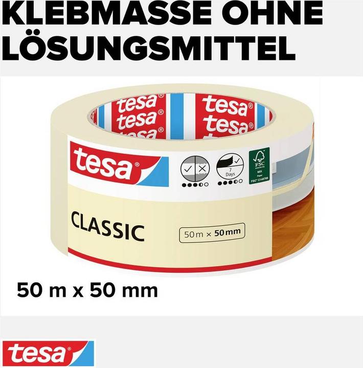 Produktbild tesa Malerband CLASSIC (50 mm)