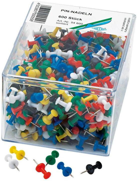 Wedo Tear nails 9 mm Multicolor, 600 pieces (600 Piece, 9 mm)