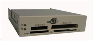 Produktbild Eurocase Card reader 33in1,USB,AU,FW,white (USB)