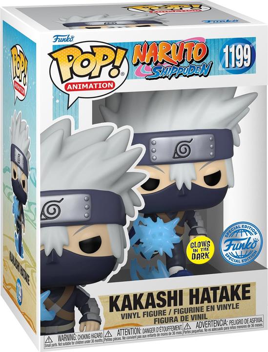 Actual product image Funko Pop! Naruto Young Kakashi (1199) GITD EXM