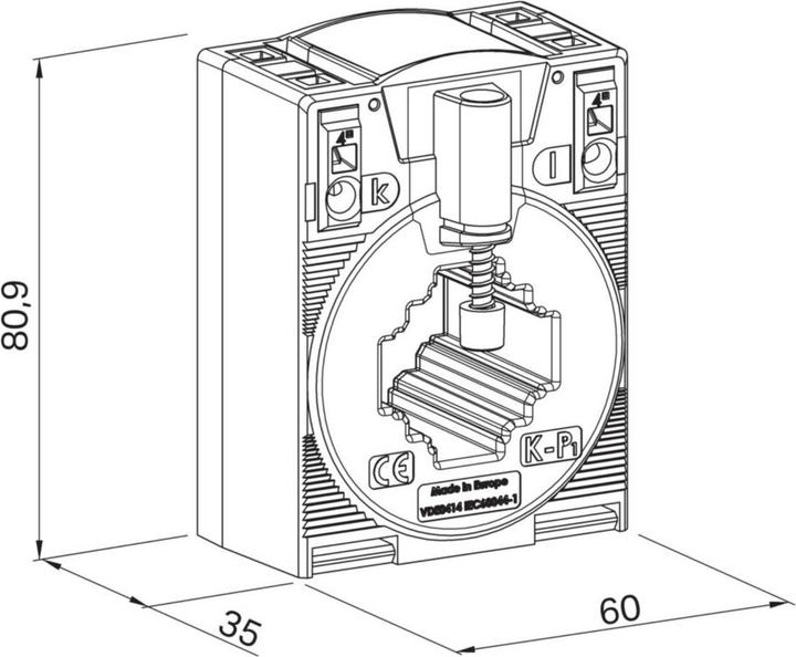 Actual product image Wago Plug-on current transformer