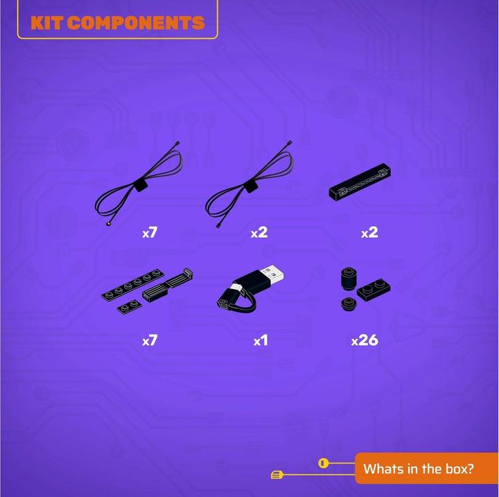 Actual product image Light my bricks LMB 2.0 LEGO® 10372# Hibiscus Light Kit